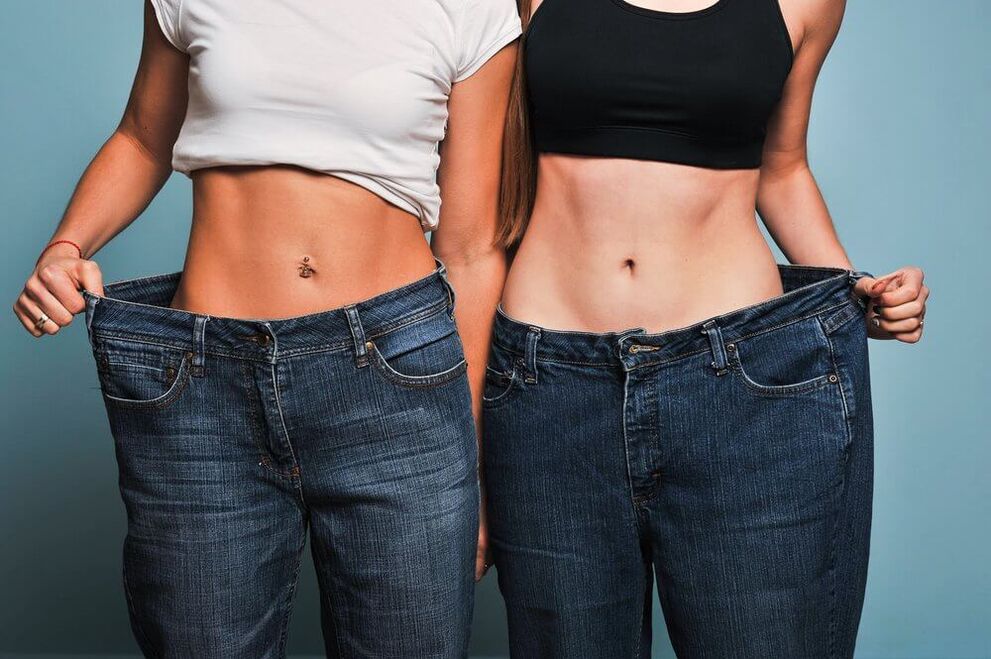 With diet and exercise, the girls lost weight in one month