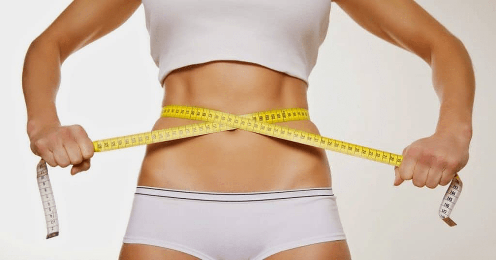 measure the waist with a centimeter after losing weight